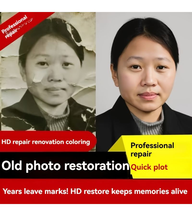 6 Inch Old Photo Restoration Service Ordinary Repair Repair Scratches Fading Blur Mosaic Detailed Retouching Natural Colors High Definition Print Ready Thanksgiving Easter Birthday Anniversary Gift - Image 2