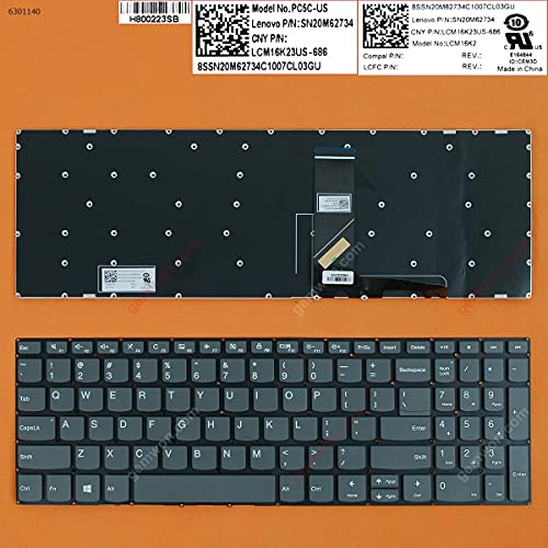 WISTAR Laptop Keyboard Compatible for Lenovo V130-15IKB V130-15IGM(81HL) V130-15IKB(81HN) 130-15AST 81H5 130-15IKB AE08L010, NSK-BY1SQ 01, SN20N0459116 - Image 2