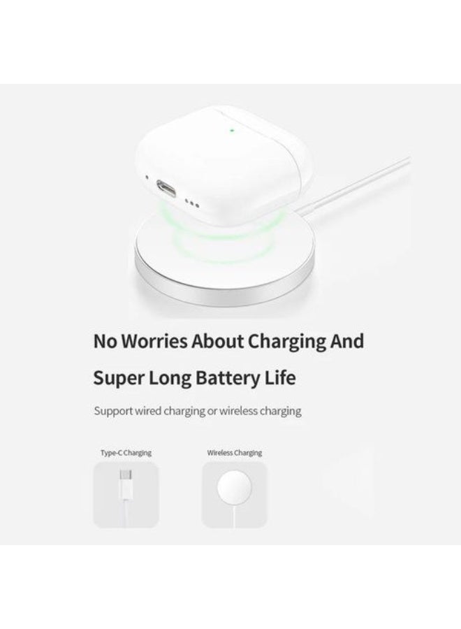 Recci G600C Pro Wireless Earbuds Active Noise Cancellation (ANC) Touch Control White - Image 2