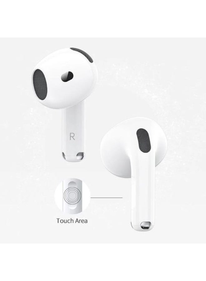 Recci G600C Pro Wireless Earbuds Active Noise Cancellation (ANC) Touch Control White - Image 3