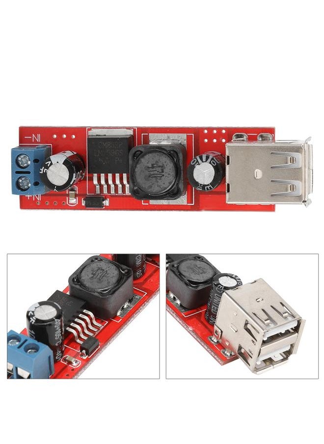 Thoraya Dual USB Output 9V/12V/24V/36V to 5VDC DC Vehicle Charging 3A Buck Voltage Regulator Module  - Image 5