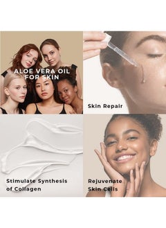 Well's Oil Well Aloe Vera Oil 100% Natural Carrier Oil 2 Fl Oz(60Ml) To Revitalizes Moisturise Hair Boosts Hair Growth Skin Repair  - Image 5