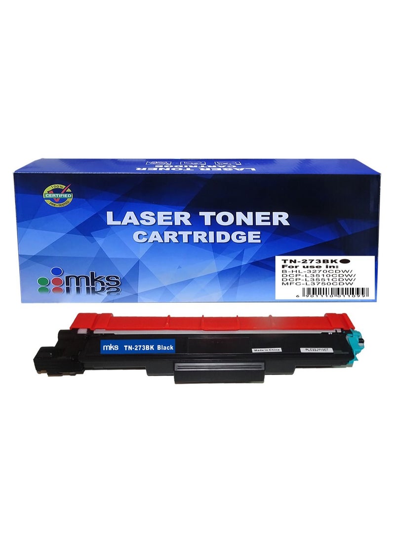 MKS Toner Cartridge TN-273BK Compatible with Brother HL-L3210CW / L3270CDW / DCP-L3510CDW / L3551CDW / MFC-L3750CDW - Image 1