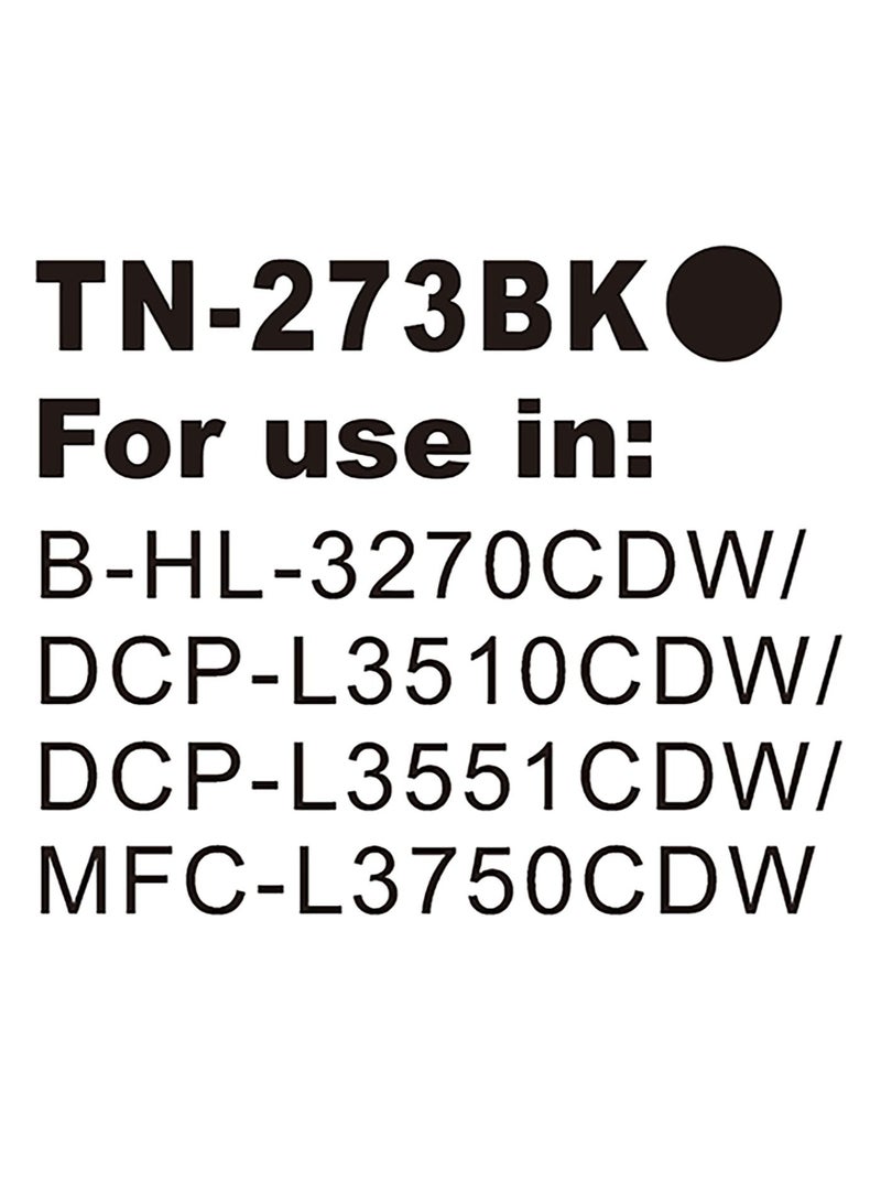 MKS Toner Cartridge TN-273BK Compatible with Brother HL-L3210CW / L3270CDW / DCP-L3510CDW / L3551CDW / MFC-L3750CDW - Image 2