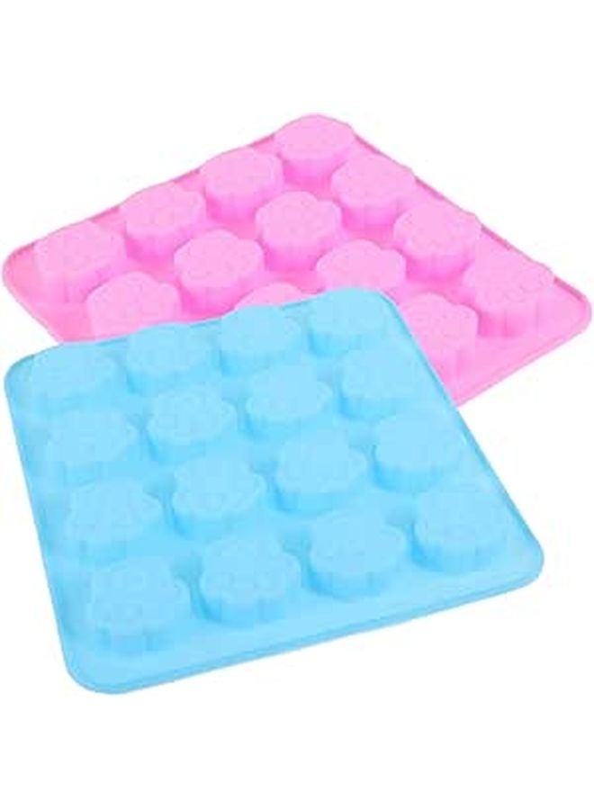 Paw Print Silicone Candy Molds 2PCS Food Grade Non Stick Baking Mold For Chocolate Soap Making - Image 1