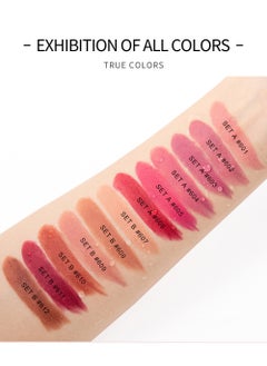 Handaiyan Lipstick Set For Women 6pcs Matte Moisturizing Lip Stick Velvet Long Lasting Waterproof Nude Non-Stick Cup 24 Hours Smudge Proof Permanent Color Stay Hydration Lightweight Texture Ice Cube Makeup Gift  - Image 5