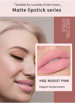 Handaiyan Lipstick Set For Women 6pcs Matte Moisturizing Lip Stick Velvet Long Lasting Waterproof Nude Non-Stick Cup 24 Hours Smudge Proof Permanent Color Stay Hydration Lightweight Texture Ice Cube Makeup Gift  - Image 2