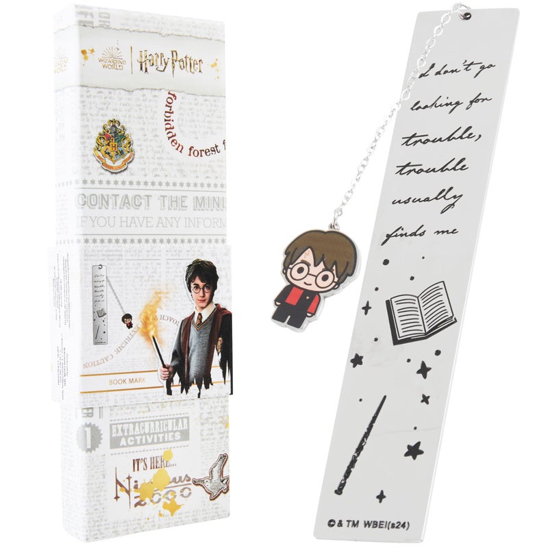 Harry Potter Metal Bookmark with Hanging Charm Golden Snitch Hogwarts Reading Gifts Book Lovers Gift Box Harry Potter - Image 2