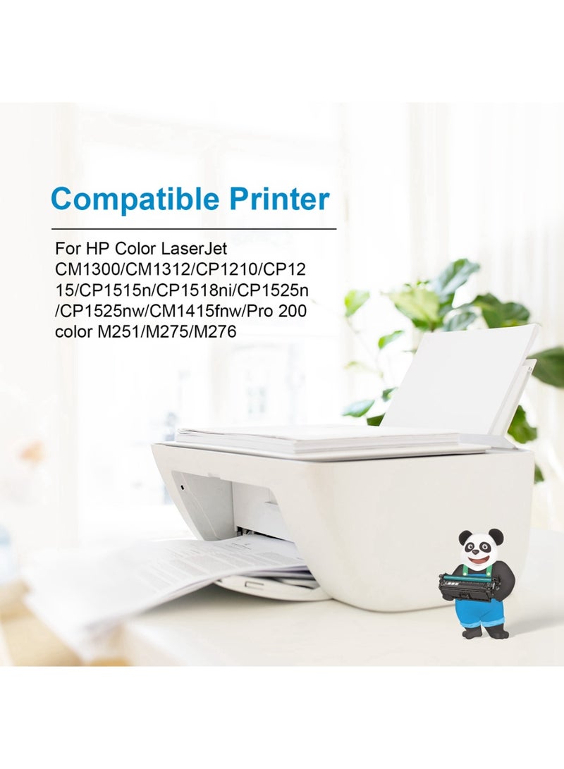 ASTA 128A CE322A Compatible Toner Cartridge Universal CB542A CF212A For HP Laser Jet 1415 CP1525n CP1525nw CM1415fnw Printer Office Consumable High Yield Printing C E 322 128 542 212 A Yellow - Image 3