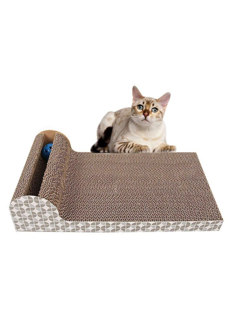 مضحك المموج الحيوانات الأليفة القط مكشطة لعبة القط مخلب مكشطة حصيرة - Image 1