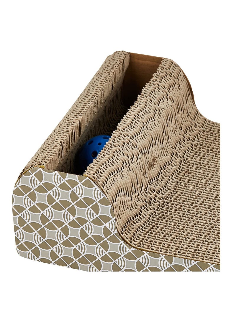 مضحك المموج الحيوانات الأليفة القط مكشطة لعبة القط مخلب مكشطة حصيرة - Image 3