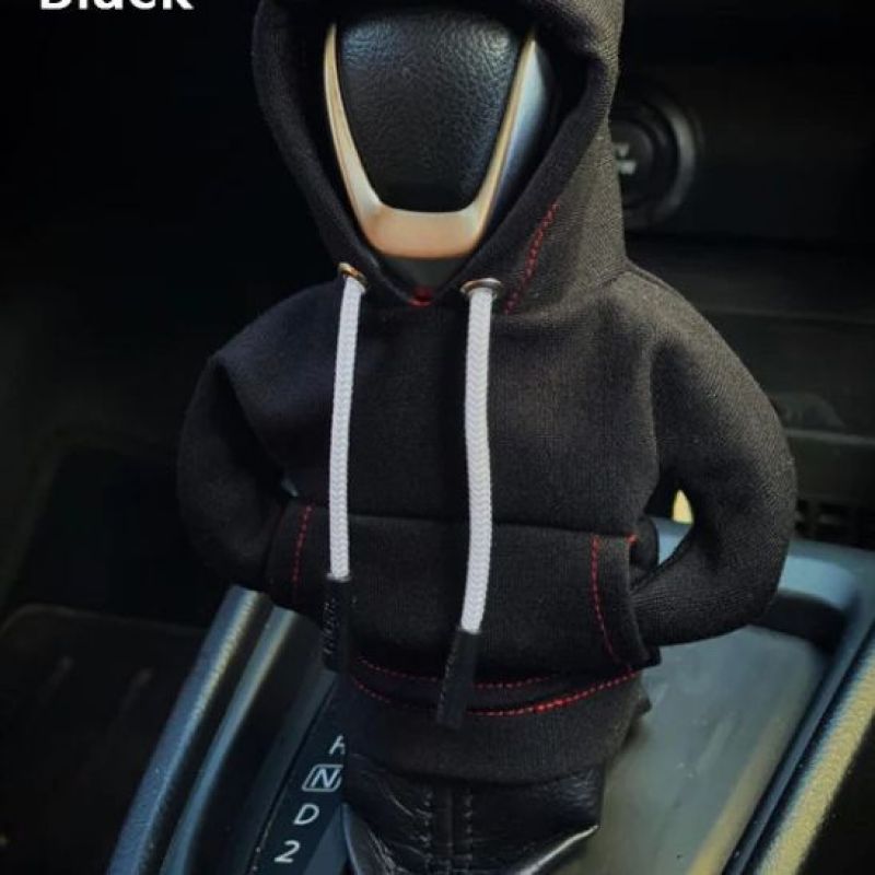 2023 new spot cross-border car gear lever hooded cover gear lever clothing cover car decorations Eye-catching orange - Image 4