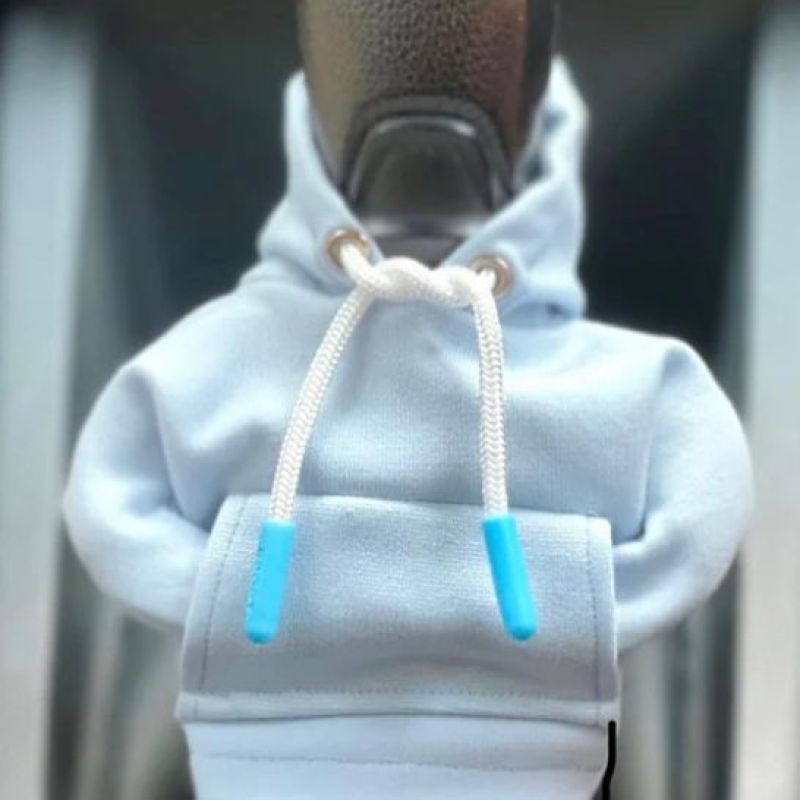 2023 new spot cross-border car gear lever hooded cover gear lever clothing cover car decorations Eye-catching orange - Image 3