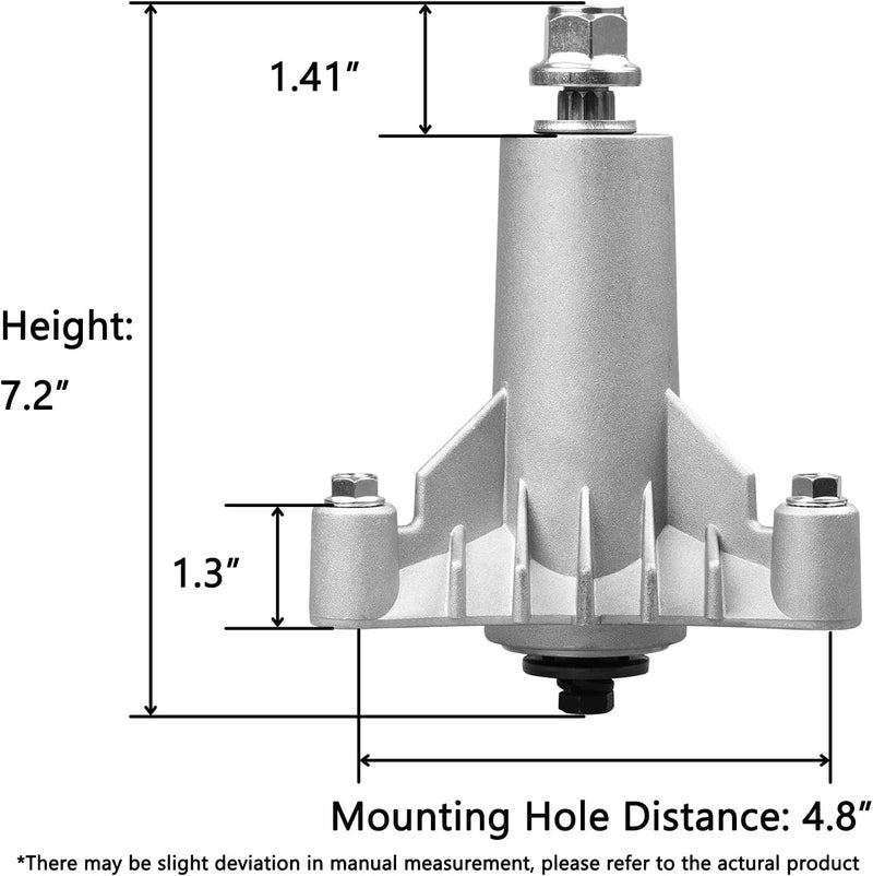 Fourtry Store 130794 Spindles Fit for Craftsman 42 inch Deck Mower - 137641 Spindle Assembly Fit for Poulan HU Sears Craftsman LT1000 LT2000 LTX1000 Riding Mower with 36" 38" 42" Cutting Deck - Image 2