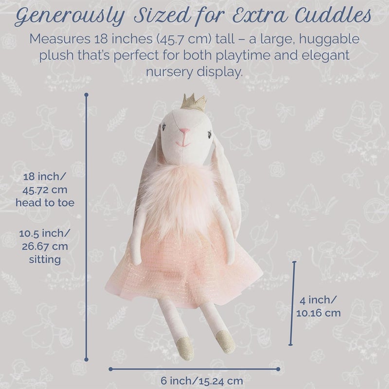 Mon Ami Princess Bunny Stuffed Animal, Soft & Cuddly Plush Animal Doll, Well Built Stuffed Doll for Child or Toddler | Use as Toy or Room Decor, Great Gift for Kids or Collectors, 18 inches - Image 3