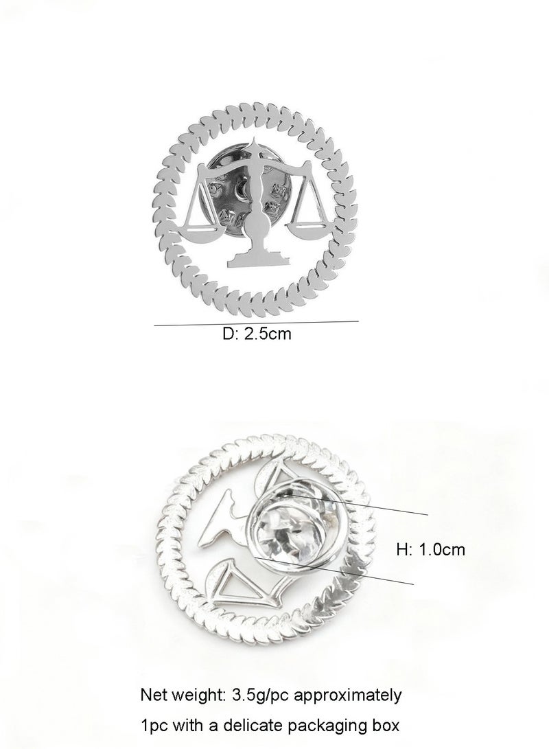 DB Innov. Pin Brooch, 1PC Silver Premium Stainless Steel Pin Brooch for Women Men Children, Lapel Pins Shirt Collar Brooch Buckle Lapel Pins Badge Suit Clip Accessory for Clothing Bags Jackets Shirts. - Image 4