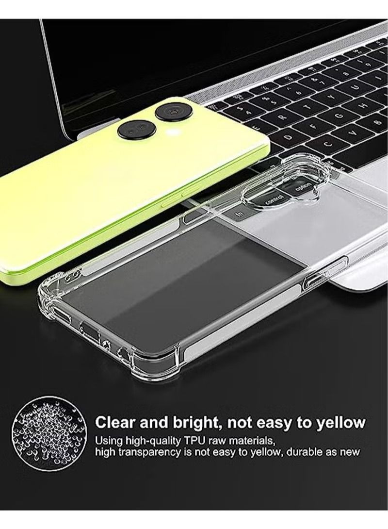 OnePlus Nord CE 3 Lite 5G Case Cover, Phone Case Clear Scratch Resistant Reinforced Corners TPU Rubber Soft Skin Silicone Protective Cover for Nord CE 3 Lite 2023 - Image 4