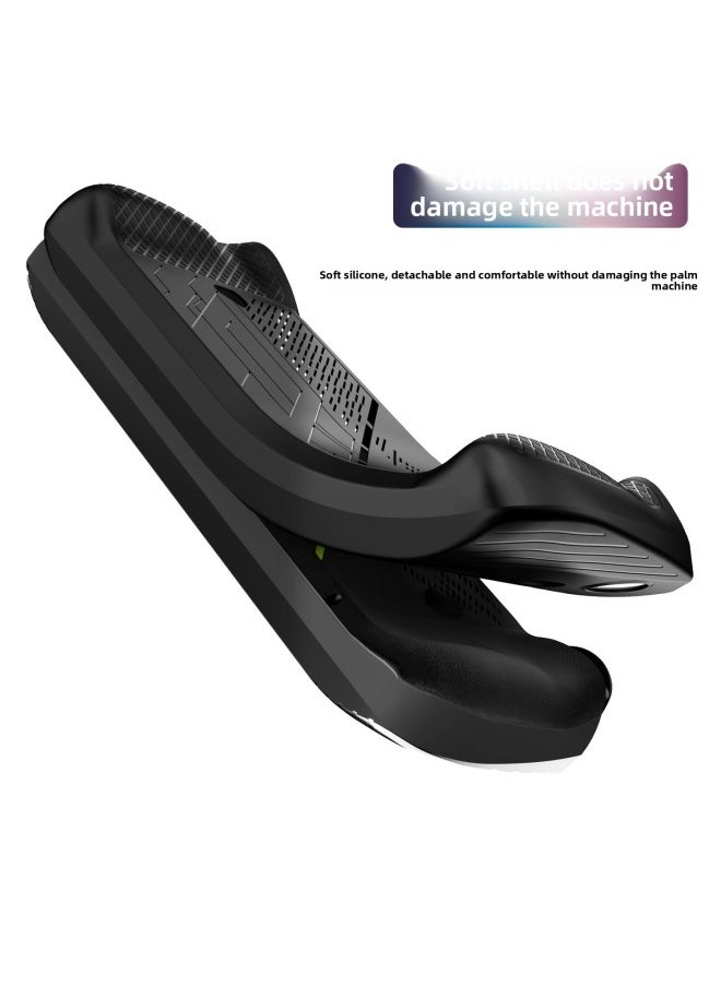 Suitable For ASUS Rog Ally X Handheld Silicone Protective Case Soft Non-deformation Fuel Injection All-inclusive Protective Case Accessories-Product Color:black-Model:rog Ally X Silicone Case