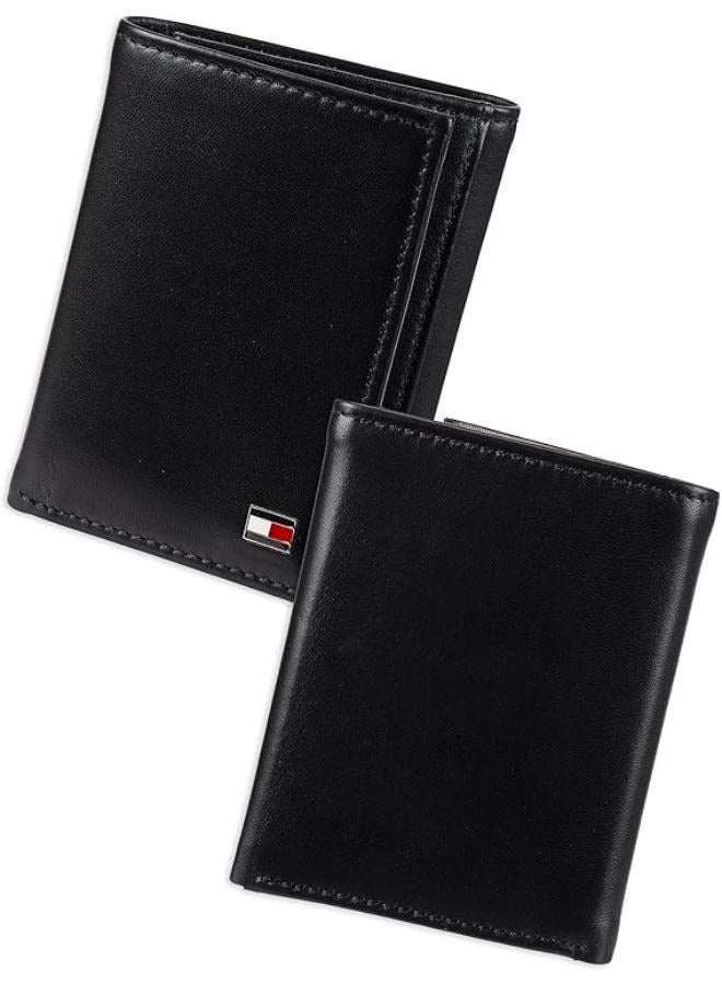 Tommy Hilfiger Plus Tommy Hilfiger Black Leather Wallet For Men  - Image 1