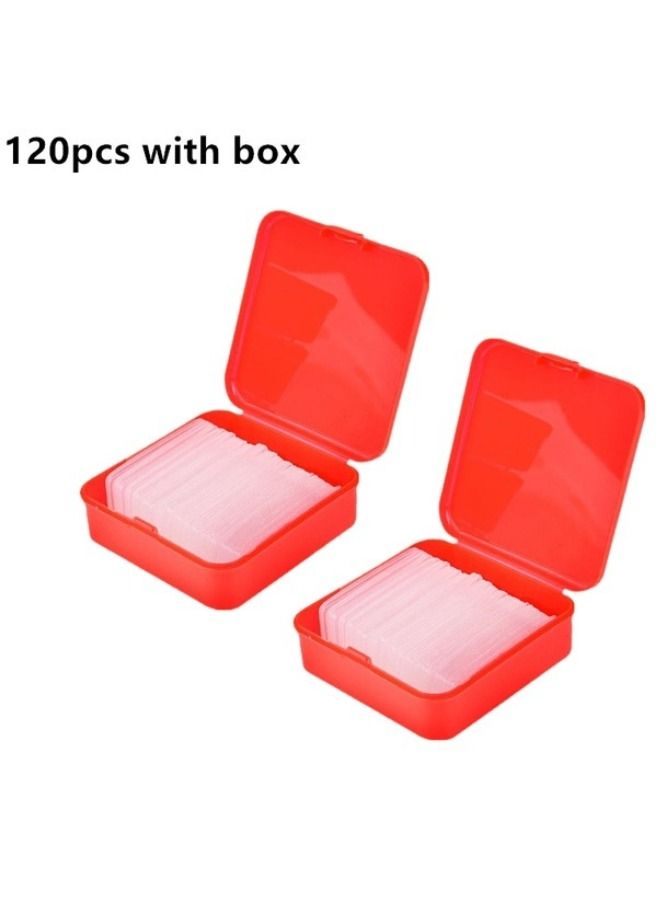 120 Pcs Double Sided Stickers Clear - Image 1