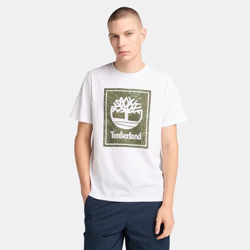 تمبرلاند تيشيرت ستاك كامو للرجال