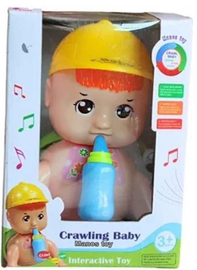 Toys Adorable Crawling Baby Toy with Sounds & Milk Bottle – Educational Toddler Toy for Early Development  - Image 1