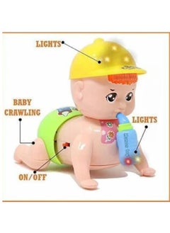 Toys Adorable Crawling Baby Toy with Sounds & Milk Bottle – Educational Toddler Toy for Early Development  - Image 3