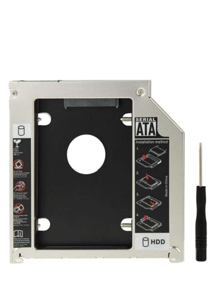 Generic UNIVERSAL SECOND For SATA HDD 2.5 inch Caddy Thickness: 12.7MM  - Image 1