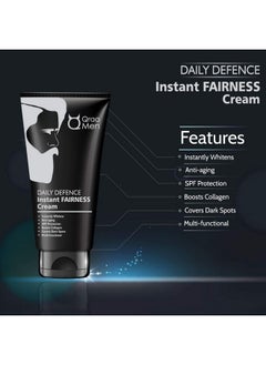 Qraa Daily Defence Instant Fairness Cream For Men For Anti-Ageing/Dark Spot Removal/Spf 15 Protection, 30 G  - Image 3