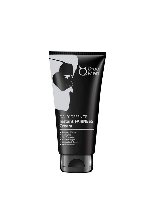 Qraa Daily Defence Instant Fairness Cream For Men For Anti-Ageing/Dark Spot Removal/Spf 15 Protection, 30 G  - Image 1