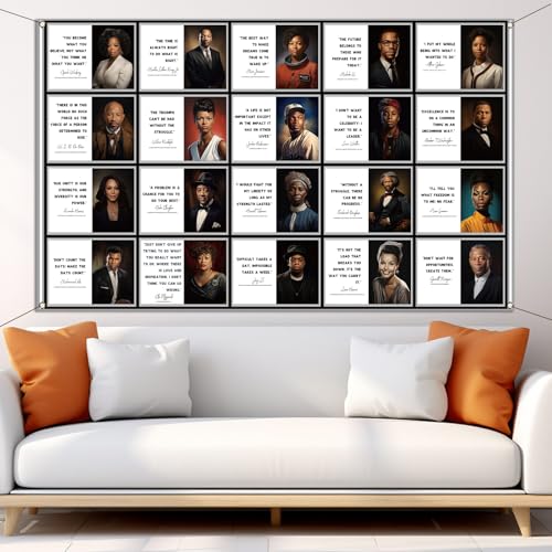 Buxiuer Black History Month Bulletin Board Decorations Historical Famous People Photo Booth Backdrop for School Classroom Hallways Decor - Image 4