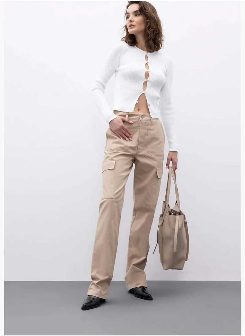 DeFacto Woman Cargo Fit Woven Trousers