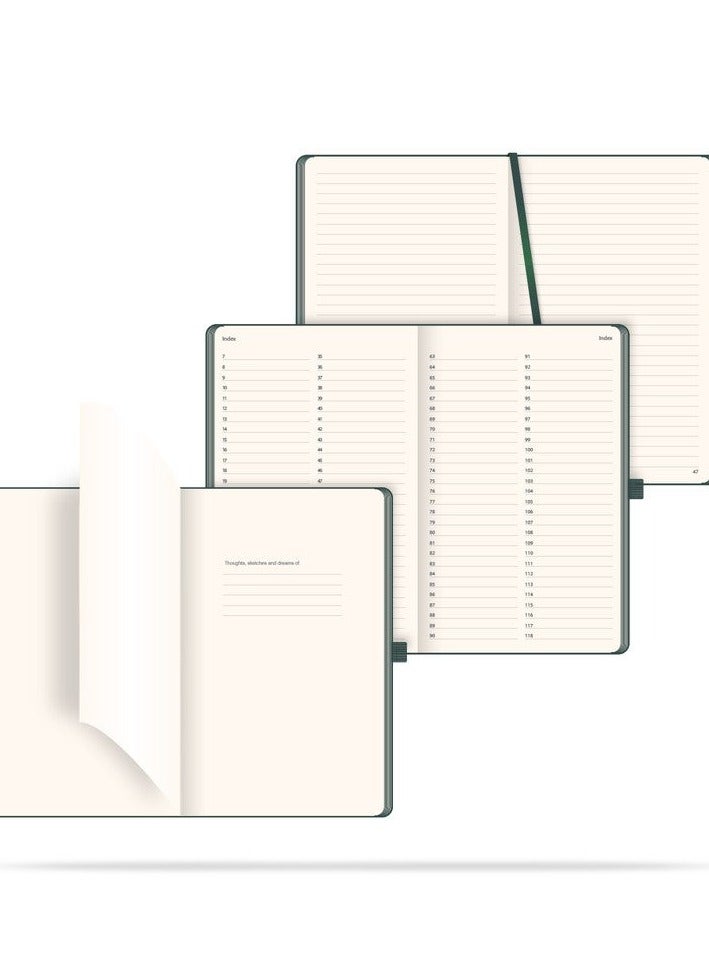 Castelli Ruled notebook with mid-size format, ideal for note-taking and journaling, durable cover, suitable for daily use, high-quality paper - Image 5