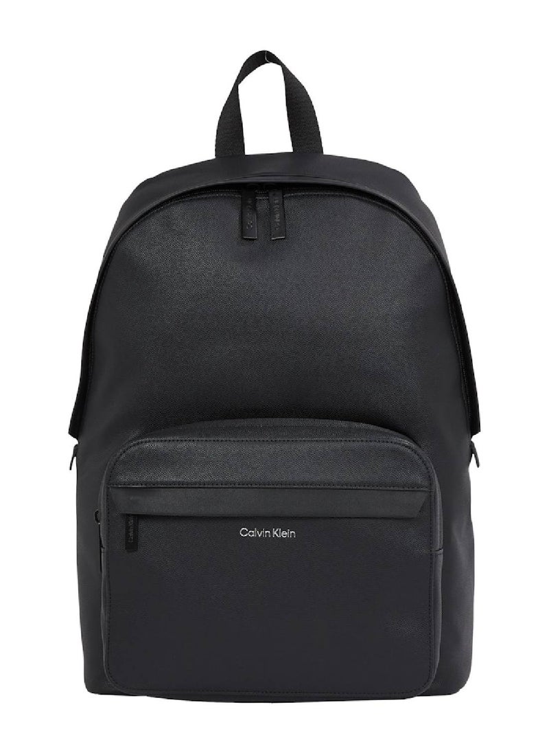 CALVIN KLEIN Men's Ck Round Backpack - Polyester Blend, Black  - Image 1
