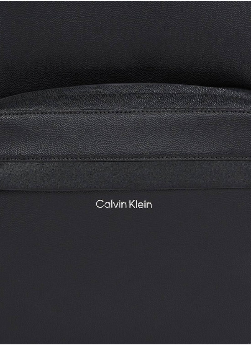 CALVIN KLEIN Men's Ck Round Backpack - Polyester Blend, Black  - Image 5