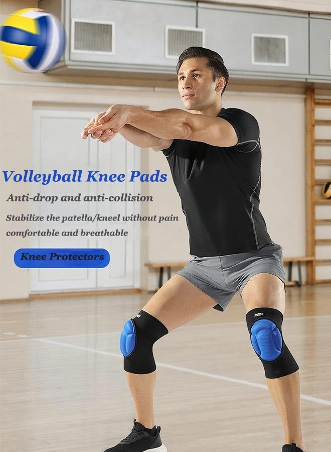 جينجبا سابورت وسادات الركبة الرياضية من جينغبا - وسادات الركبة للكرة الطائرة - إسفنجة سميكة مضادة للتصادم، وسادات ركبة دافئة وغير قابلة للانزلاق، مقاومة للصدمات، مناسبة لركوب الدراجات في الهواء الطلق، والرقص، واليوغا، والكرة الطائرة، إلخ. زوج واحد - Image 3