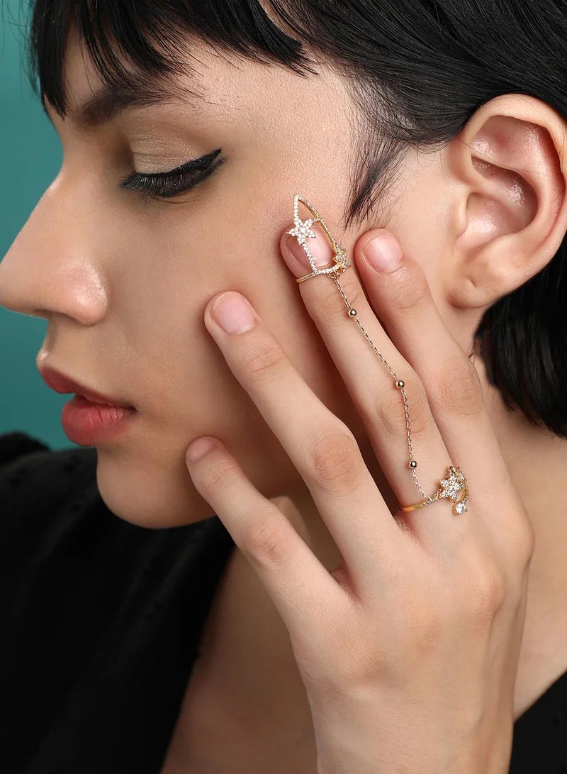 SOHI Party Artificial Nail Ring Jewellery