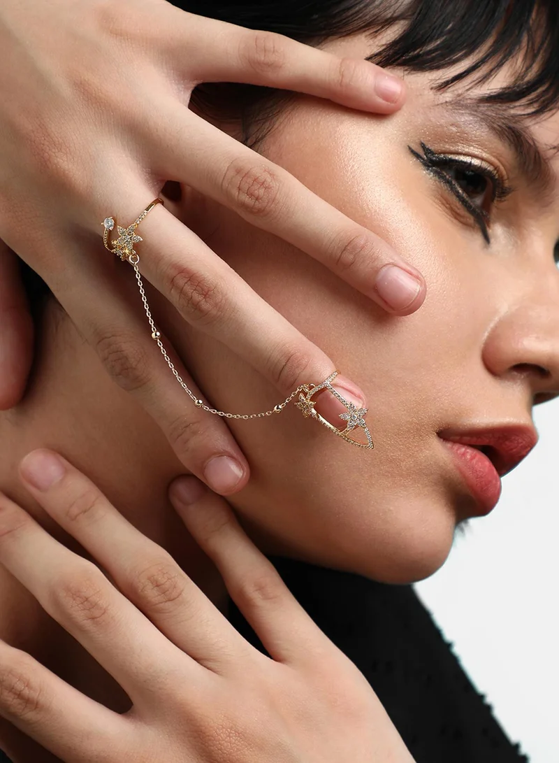 SOHI Party Artificial Nail Ring Jewellery