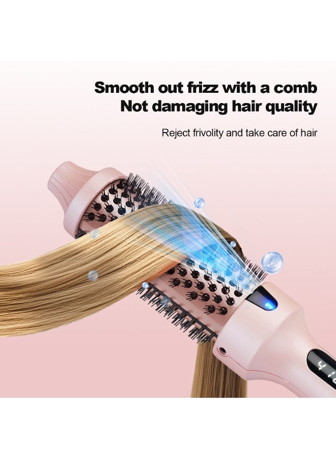 AETHER Thermal Brush, Blowout Boost 1.5 inch Heated Round Brush for Blowout Look, Dual Voltage, Pink, Sakura, Tourmaline Ceramic, Negative Ion Technology, 5 Temperature Settings, Less Damage - Image 2
