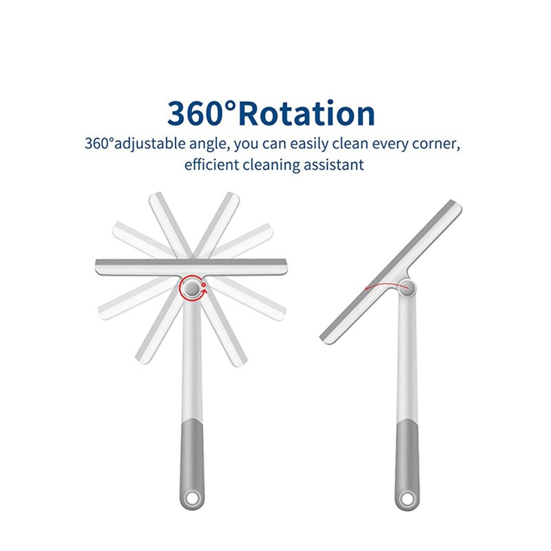 SOLARAE Shower Squeegee for Shower Doors, Shower Squeegee for Glass Doors, Bathroom, Mirrors, Squeegee for Windows Cars and Tile Walls - Image 4