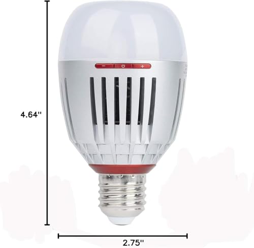 Aputure Accent B7C Smart Led Light Bulbs 7W RGBWW,TLCI 96+ CRI 95+ 2,000K-10,000K Adjustable 0-100% Stepless Dimming CCT/HSI/FX Mode App Control Built-in Battery/AC Power via E26/E27 Socket - Image 3
