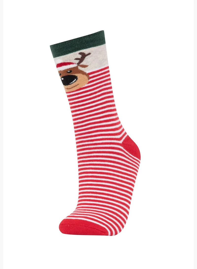 ديفاكتو New Year 2 Pack Woman High Cut Terry Socks