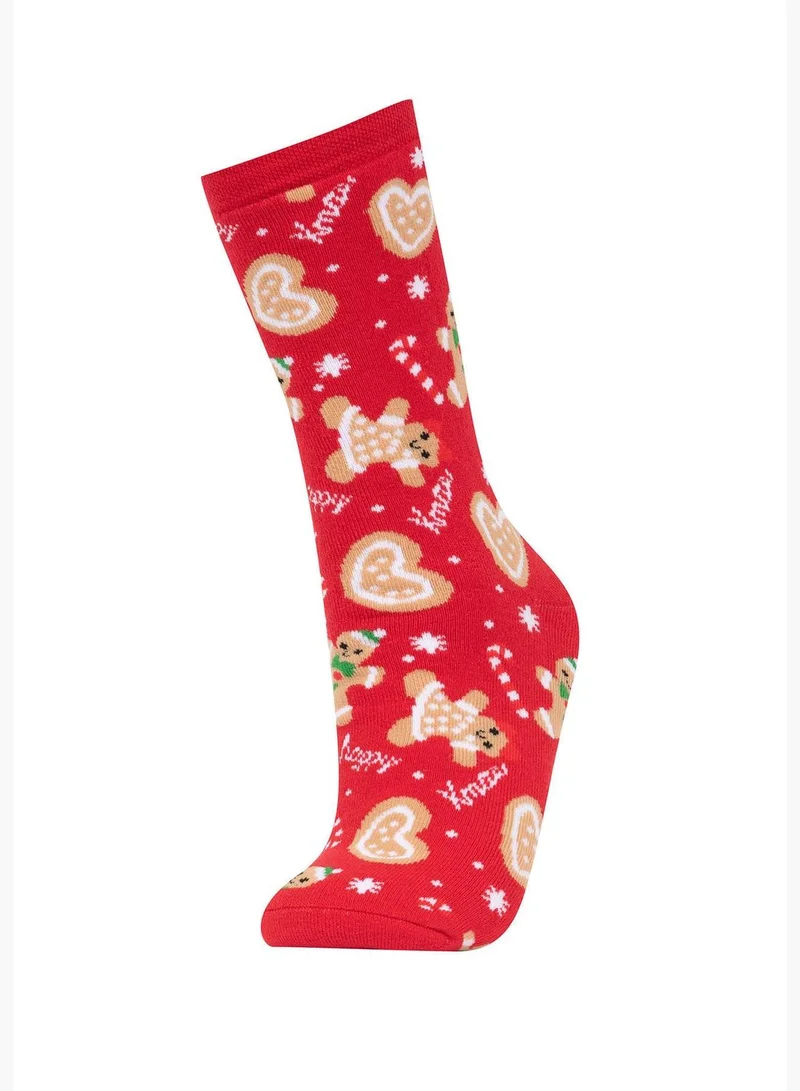 ديفاكتو New Year 2 Pack Woman High Cut Terry Socks