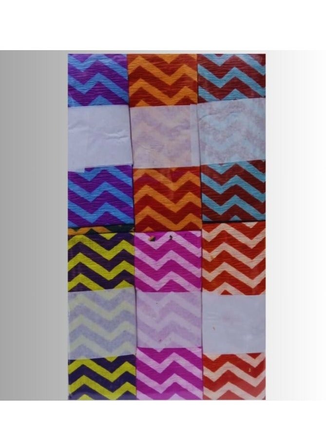 Terabyte شريط ريبون ورق كريب بتصميم زجزاج 6X7 شرائط - Image 1