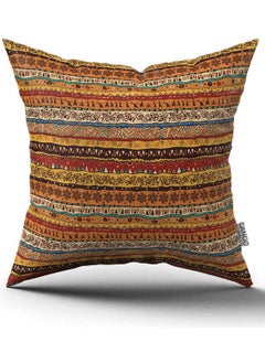 Cango Home Orange Ethnic African Patterned Digital Printed Throw Pillow COVER-CGH1262 