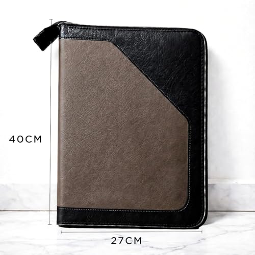 CLAPONE PU Leather 12-Pocket A4 File Organizer Professional Document Holder for Certificates, Legal Documents, Home, Office, Coloured File Folders, Multipurpose, School Use (CO-A4 File-BRWN) - Image 3