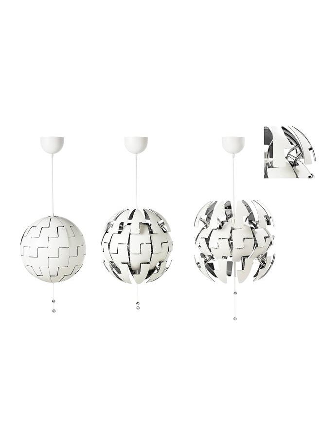 erorex Pendant lamp, white/silver-colour, 35 cm  - Image 4