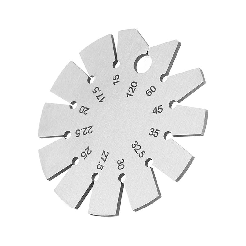 Stainless Steel Chamfer Gauge, 12 Angle Measurement Tool for Knives with Storage Box - Image 3