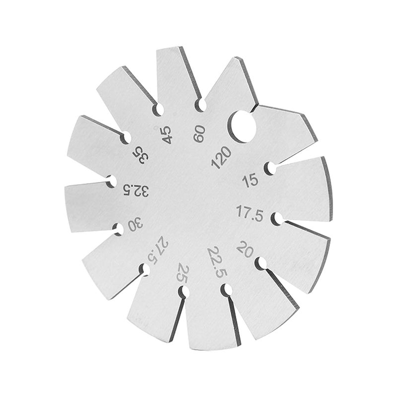 Stainless Steel Chamfer Gauge, 12 Angle Measurement Tool for Knives with Storage Box - Image 2