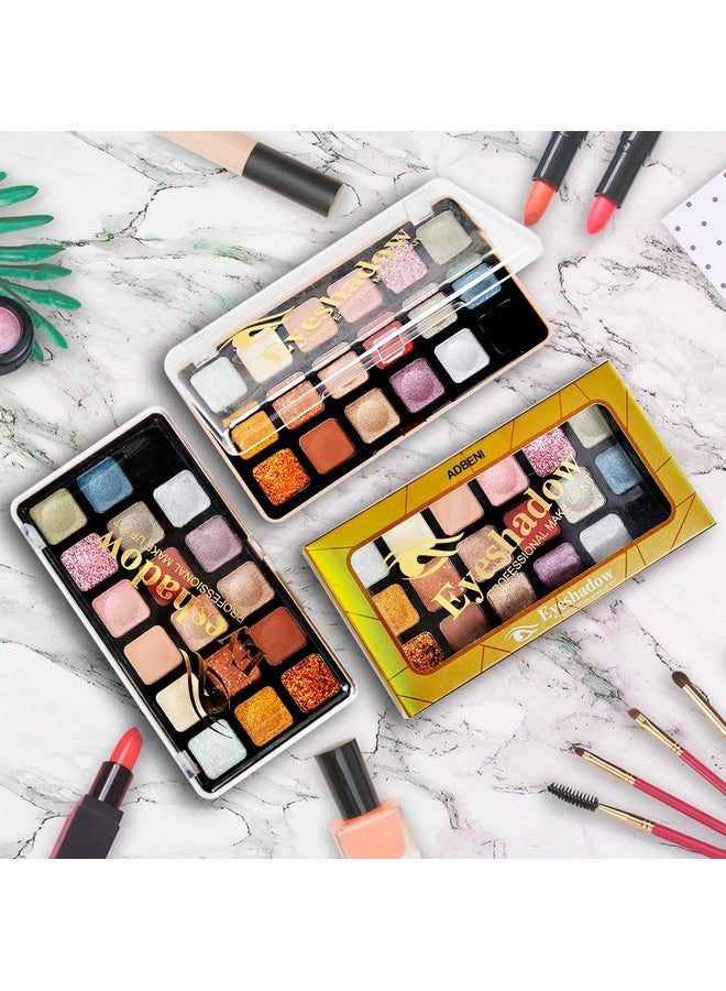 أدبيني باليت ظلال العيون اللامعة 18 لونًا 18 جم | مجموعة الطيف المبهر | إطلالات ساحرة ودخانية للعيون | تألق وإبداع لا نهاية له | 100% نباتي (الظل-02) - Image 2